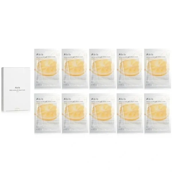 Abib Mild Acidic PH Sheet Mask - Yuja Fit 30mlx10pcs - Fresh Bloom Skin - Premium Skincare Solutions for Nourished, Hydrated, and Radiant Skin Every Day