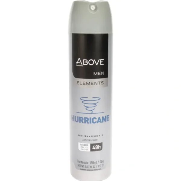 Above 48 Hours Element Antiperspirant Deodorant - Hurricane by Above for Men - 3.17 oz Deodorant Spray - Fresh Bloom Skin - Premium Skincare Solutions for Nourished, Hydrated, and Radiant Skin Every Day