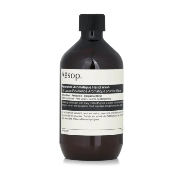 Aesop Reverence Aromatique Hand Wash With Screw Cap 500ml/16.9oz - Fresh Bloom Skin - Premium Skincare Solutions for Nourished, Hydrated, and Radiant Skin Every Day