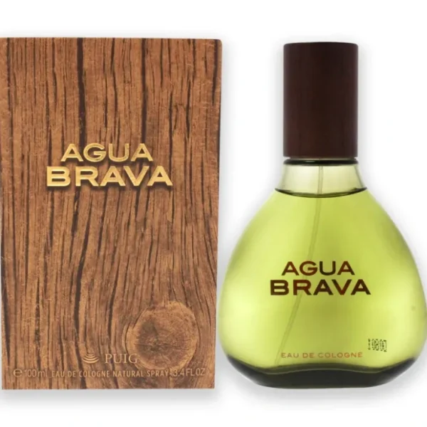 Agua Brava by Antonio Puig for Men - 3.4 oz EDC Spray - Fresh Bloom Skin - Premium Skincare Solutions for Nourished, Hydrated, and Radiant Skin Every Day