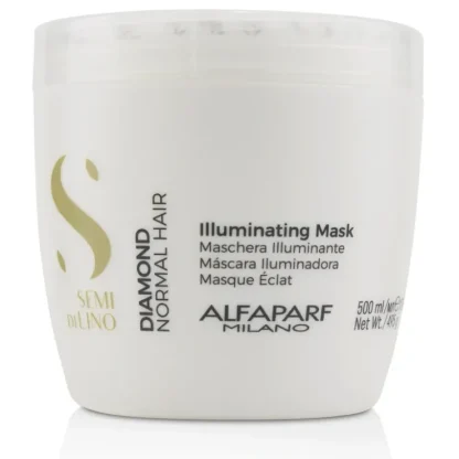 AlfaParf Semi Di Lino Diamond Illuminating Mask (Normal Hair) 500ml/17.4oz - Fresh Bloom Skin - Premium Skincare Solutions for Nourished, Hydrated, and Radiant Skin Every Day