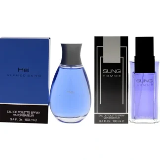 Alfred Sung Kit by Alfred Sung for Men - 2 Pc Kit 3.4oz Sung EDT Spray, 3.4oz Hei EDT Spray - Fresh Bloom Skin - Premium Skincare Solutions for Nourished, Hydrated, and Radiant Skin Every Day