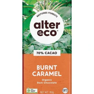 Alter Eco Chocolate Organic Dark Burnt Caramel 12x80g - Fresh Bloom Skin - Premium Skincare Solutions for Nourished, Hydrated, and Radiant Skin Every Day