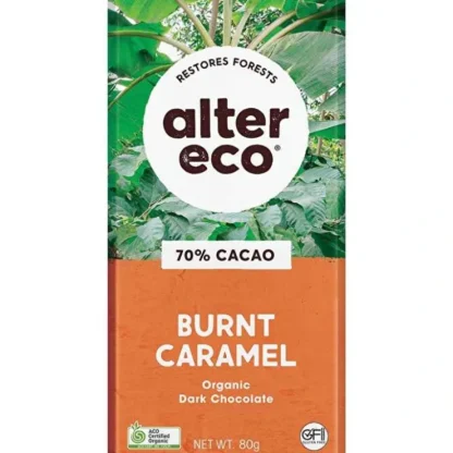 Alter Eco Chocolate Organic Dark Burnt Caramel 12x80g - Fresh Bloom Skin - Premium Skincare Solutions for Nourished, Hydrated, and Radiant Skin Every Day