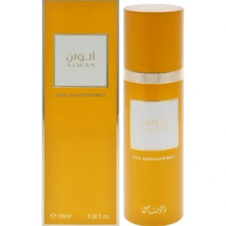 Alwan Cool Sensation Mist by Rasasi for Unisex - 3.38 oz Mist - Fresh Bloom Skin - Premium Skincare Solutions for Nourished, Hydrated, and Radiant Skin Every Day