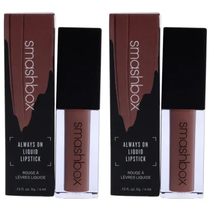 Always On Liquid Lipstick - Fair Game by SmashBox for Women - 0.13 oz Lipstick - Pack of 2 - Fresh Bloom Skin - Premium Skincare Solutions for Nourished, Hydrated, and Radiant Skin Every Day