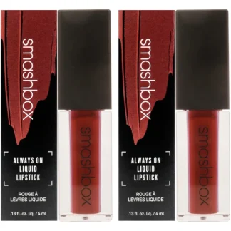 Always On Liquid Lipstick - Miss Conduct by SmashBox for Women - 0.13 oz Lipstick - Pack of 2 - Fresh Bloom Skin - Premium Skincare Solutions for Nourished, Hydrated, and Radiant Skin Every Day