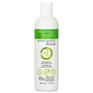 Alyssa Ashley Biolab Aloe Vera & Bamboo Shower Gel 300ml/10oz - Fresh Bloom Skin - Premium Skincare Solutions for Nourished, Hydrated, and Radiant Skin Every Day