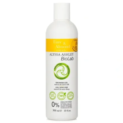 Alyssa Ashley Biolab Tiar & Almond Shower Gel 300ml/10oz - Fresh Bloom Skin - Premium Skincare Solutions for Nourished, Hydrated, and Radiant Skin Every Day