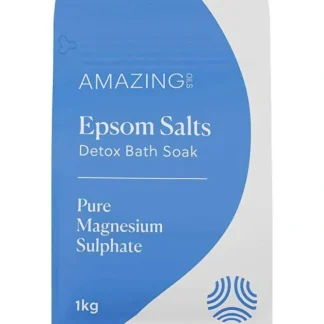 Amazing Oils Epsom Salts Detox Bath Soak Pure Magnesium Sulphate 1kg - Fresh Bloom Skin - Premium Skincare Solutions for Nourished, Hydrated, and Radiant Skin Every Day