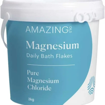 Amazing Oils Magnesium Daily Bath Flakes Pure Magnesium Chloride 2kg - Fresh Bloom Skin - Premium Skincare Solutions for Nourished, Hydrated, and Radiant Skin Every Day