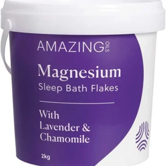 Amazing Oils Magnesium Sleep Bath Flakes with Lavender & Chamomile 2kg - Fresh Bloom Skin - Premium Skincare Solutions for Nourished, Hydrated, and Radiant Skin Every Day