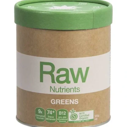 Amazonia Raw Nutrients Organic Greens 300g - Fresh Bloom Skin - Premium Skincare Solutions for Nourished, Hydrated, and Radiant Skin Every Day