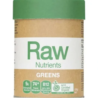 Amazonia Raw Nutrients Organic Greens 120g - Fresh Bloom Skin - Premium Skincare Solutions for Nourished, Hydrated, and Radiant Skin Every Day