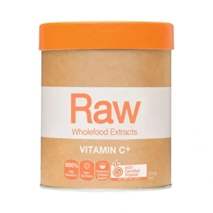 Amazonia Raw Wholefood Extracts Organic Vitamin C+ (Passionfruit Flavour) 300g - Fresh Bloom Skin - Premium Skincare Solutions for Nourished, Hydrated, and Radiant Skin Every Day