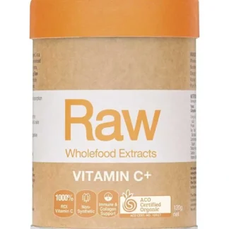 Amazonia Raw Wholefood Extracts Organic Vitamin C+ (Passionfruit Flavour) 120g - Fresh Bloom Skin - Premium Skincare Solutions for Nourished, Hydrated, and Radiant Skin Every Day