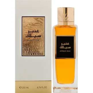 Ambar Silk by Rasasi for Unisex - 6.76 oz EDP Spray - Fresh Bloom Skin - Premium Skincare Solutions for Nourished, Hydrated, and Radiant Skin Every Day