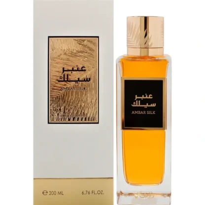Ambar Silk by Rasasi for Unisex - 6.76 oz EDP Spray - Fresh Bloom Skin - Premium Skincare Solutions for Nourished, Hydrated, and Radiant Skin Every Day