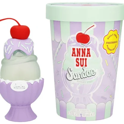 Anna Sui Sundae Violet Vibe Eau De Toilette Spray 50ml/1.7oz - Fresh Bloom Skin - Premium Skincare Solutions for Nourished, Hydrated, and Radiant Skin Every Day