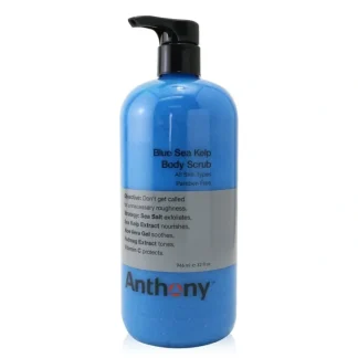 Anthony Logistics For Men Blue Sea Kelp Body Scrub 946ml/32oz - Fresh Bloom Skin - Premium Skincare Solutions for Nourished, Hydrated, and Radiant Skin Every Day
