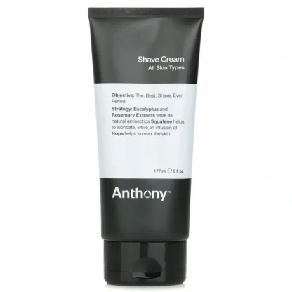 Anthony Logistics For Men Shave Cream 170g/6oz - Fresh Bloom Skin - Premium Skincare Solutions for Nourished, Hydrated, and Radiant Skin Every Day