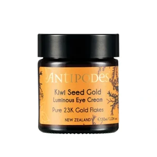 Antipodes Kiwi Seed Gold Luminous Eye Cream (Pure 23K Gold Flakes) 30ml - Fresh Bloom Skin - Premium Skincare Solutions for Nourished, Hydrated, and Radiant Skin Every Day