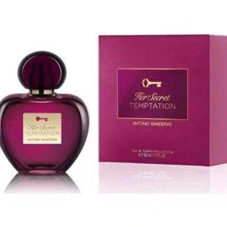Antonio Banderas Her Secret Temptation Eau de Toilette for Women 50ml - Fresh Bloom Skin - Premium Skincare Solutions for Nourished, Hydrated, and Radiant Skin Every Day