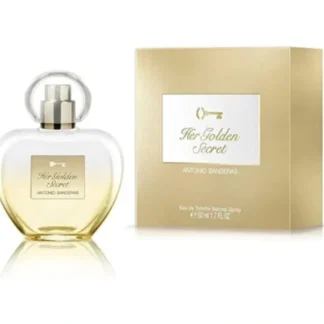 Antonio Banderas Perfumes Her Golden Secret Eau de Toilette Spray for Women 50ml - Fresh Bloom Skin - Premium Skincare Solutions for Nourished, Hydrated, and Radiant Skin Every Day