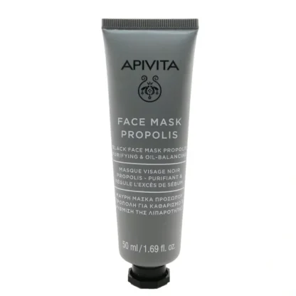 Apivita Black Face Mask with Propolis - Purifying & Oil-Balancing 50ml/1.69oz - Fresh Bloom Skin - Premium Skincare Solutions for Nourished, Hydrated, and Radiant Skin Every Day