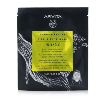 Apivita Express Beauty Tissue Face Mask with Mastic (Firming & Lifting) (Exp. Date 12/2022) 6x15ml/0.51oz - Fresh Bloom Skin - Premium Skincare Solutions for Nourished, Hydrated, and Radiant Skin Every Day
