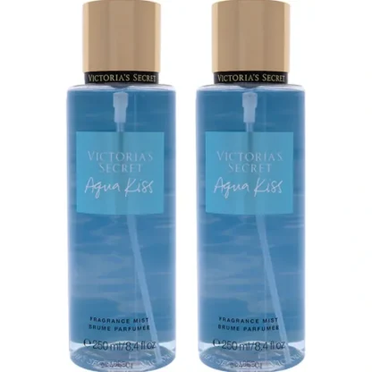 Aqua Kiss by Victorias Secret for Women - 8.4 oz Fragrance Mist - Pack of 2 - Fresh Bloom Skin - Premium Skincare Solutions for Nourished, Hydrated, and Radiant Skin Every Day