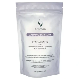 Araman Calming Bath Soak 250g - Fresh Bloom Skin - Premium Skincare Solutions for Nourished, Hydrated, and Radiant Skin Every Day