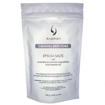 Araman Calming Bath Soak 250g - Fresh Bloom Skin - Premium Skincare Solutions for Nourished, Hydrated, and Radiant Skin Every Day