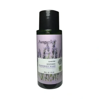 Ausganica Lavender Soothing Hand/Body Wash 30ml - Fresh Bloom Skin - Premium Skincare Solutions for Nourished, Hydrated, and Radiant Skin Every Day