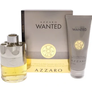 Azzaro Azzaro Wanted by Azzaro for Men - 2 Pc Gift Set 3.4oz EDT Spray, 3.4oz Hair and Body Shampoo - Fresh Bloom Skin - Premium Skincare Solutions for Nourished, Hydrated, and Radiant Skin Every Day