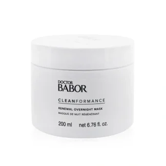 Babor Doctor Babor Clean Formance Renewal Overnight Mask (Salon Size) 200ml/6.76oz - Fresh Bloom Skin - Premium Skincare Solutions for Nourished, Hydrated, and Radiant Skin Every Day