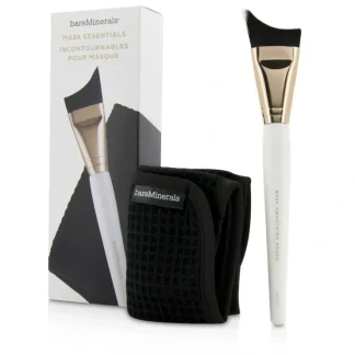 BareMinerals Mask Essentials - Smoothing Brush And Removal Cloth 2pcs - Fresh Bloom Skin - Premium Skincare Solutions for Nourished, Hydrated, and Radiant Skin Every Day