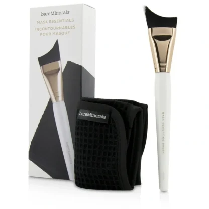 BareMinerals Mask Essentials - Smoothing Brush And Removal Cloth 2pcs - Fresh Bloom Skin - Premium Skincare Solutions for Nourished, Hydrated, and Radiant Skin Every Day