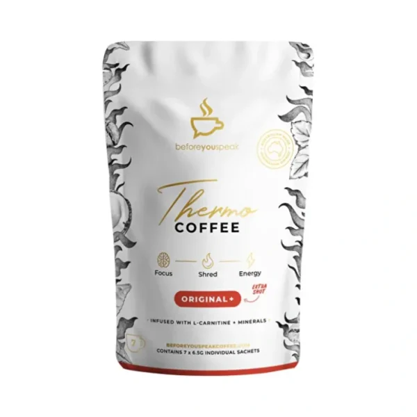 Before You Speak Thermo Coffee Original + Extra Shot 6.5g x 7 Pack - Fresh Bloom Skin - Premium Skincare Solutions for Nourished, Hydrated, and Radiant Skin Every Day