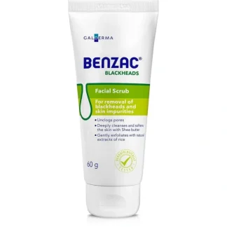 Benzac Blackheads Facial Scrub - Fresh Bloom Skin - Premium Skincare Solutions for Nourished, Hydrated, and Radiant Skin Every Day