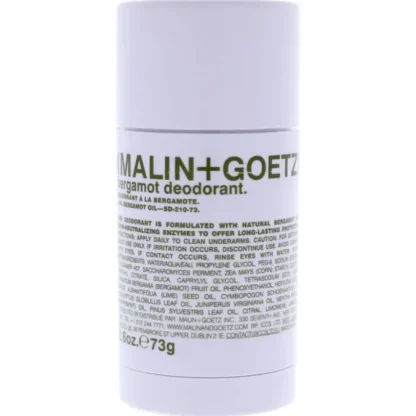 Bergamot Deodorant by Malin + Goetz for Unisex - 2.6 oz Deodorant - Fresh Bloom Skin - Premium Skincare Solutions for Nourished, Hydrated, and Radiant Skin Every Day