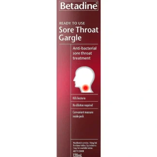Betadine Sore Throat Gargle Ready To Use 120ml - Fresh Bloom Skin - Premium Skincare Solutions for Nourished, Hydrated, and Radiant Skin Every Day