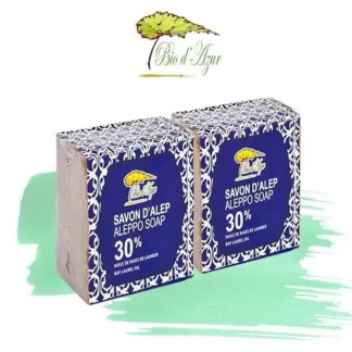 Bio d'Azur ?Combo Offer?Aleppo Handmade Soap 30% Laurel Oil x 2pcs Fixed Size - Fresh Bloom Skin - Premium Skincare Solutions for Nourished, Hydrated, and Radiant Skin Every Day