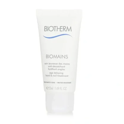 Biotherm Biomains Age Delaying Hand & Nail Treatment - Water Resistant 50ml/1.69oz - Fresh Bloom Skin - Premium Skincare Solutions for Nourished, Hydrated, and Radiant Skin Every Day