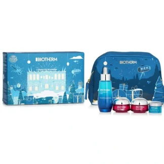 Biotherm Life Plankton Elixir Set: 4pcs+1pouch - Fresh Bloom Skin - Premium Skincare Solutions for Nourished, Hydrated, and Radiant Skin Every Day