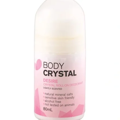 Body Crystal Crystal Roll-On Deodorant Desire 80ml - Fresh Bloom Skin - Premium Skincare Solutions for Nourished, Hydrated, and Radiant Skin Every Day