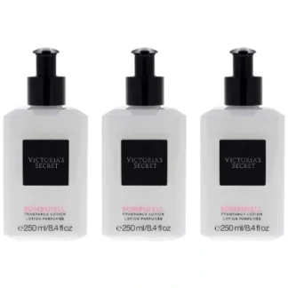 Bombshell Fragrance Lotion by Victorias Secret for Women - 8.4 oz Body Lotion - Pack of 3 - Fresh Bloom Skin - Premium Skincare Solutions for Nourished, Hydrated, and Radiant Skin Every Day