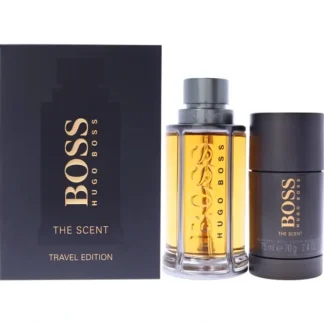 Boss The Scent by Hugo Boss for Men - 2 Pc Gift Set 3.3oz EDT Spray, 2.4oz Deodorant Stick - Fresh Bloom Skin - Premium Skincare Solutions for Nourished, Hydrated, and Radiant Skin Every Day