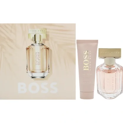 Boss The Scent by Hugo Boss for Women - 2 Pc Gift Set 1.6oz EDP Spray, 2.5oz Body Lotion - Fresh Bloom Skin - Premium Skincare Solutions for Nourished, Hydrated, and Radiant Skin Every Day