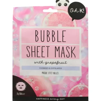 Bubble Sheet Mask - Grapefruit by Oh K! for Unisex - 1 Pc Mask - Fresh Bloom Skin - Premium Skincare Solutions for Nourished, Hydrated, and Radiant Skin Every Day